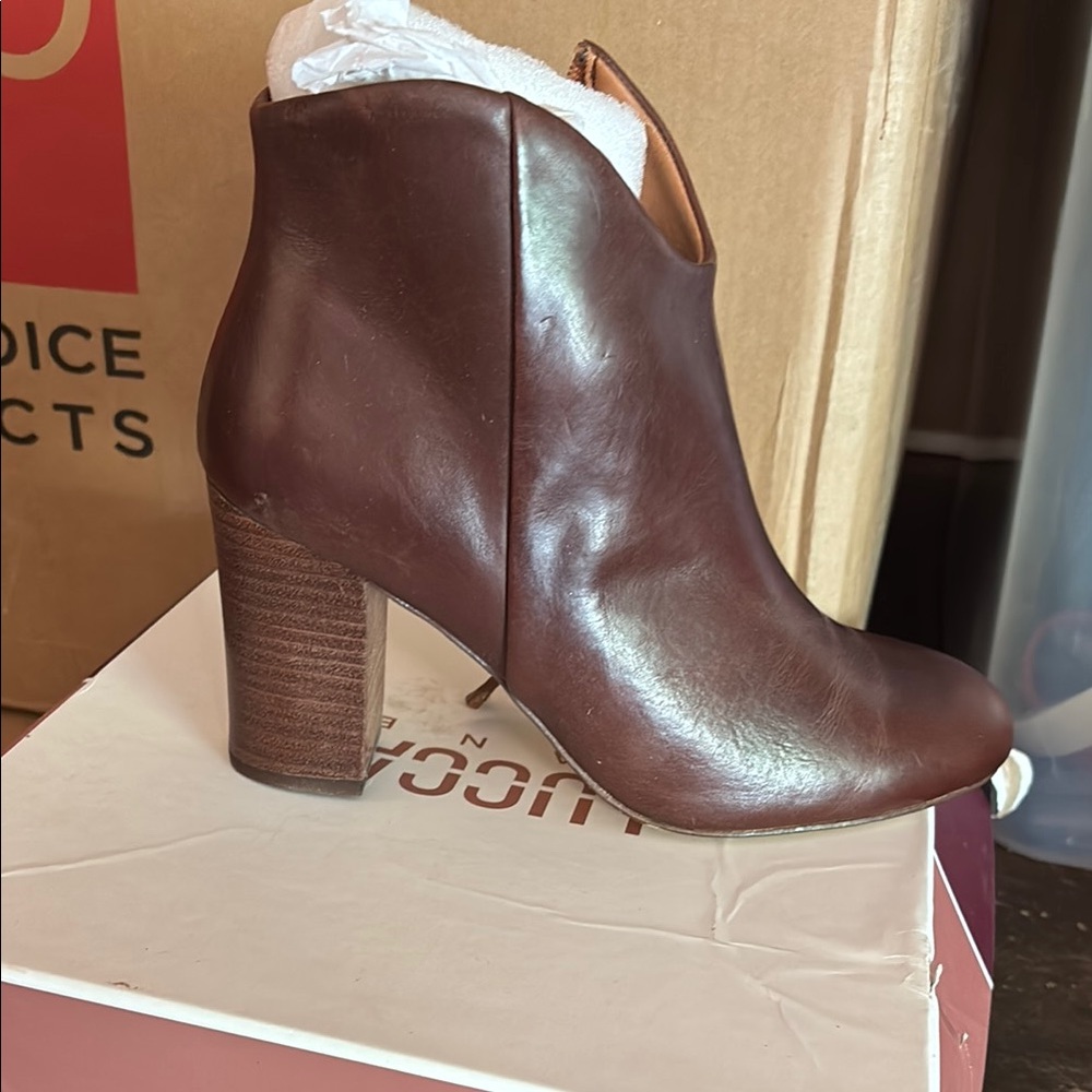Brown Leather Ankle Boots